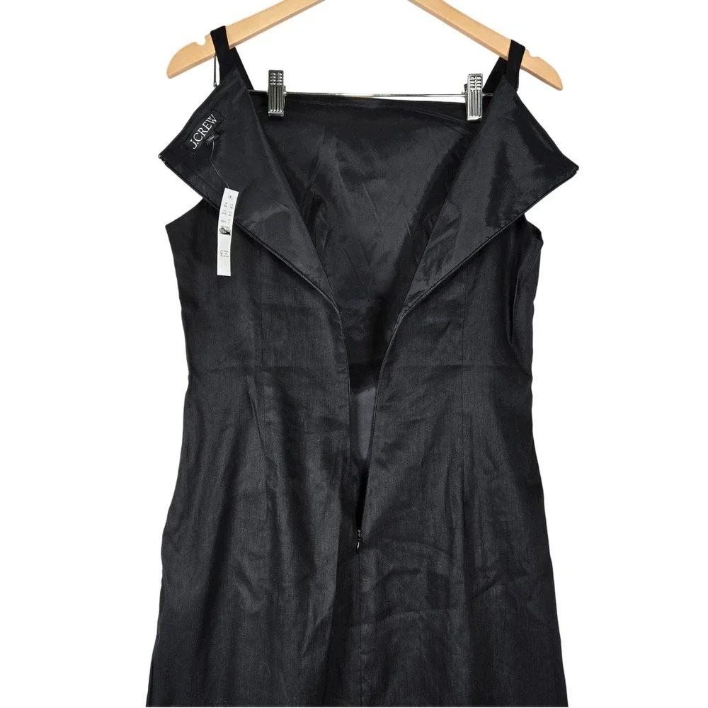 J. Crew Black Sleeveless Sheath Dress